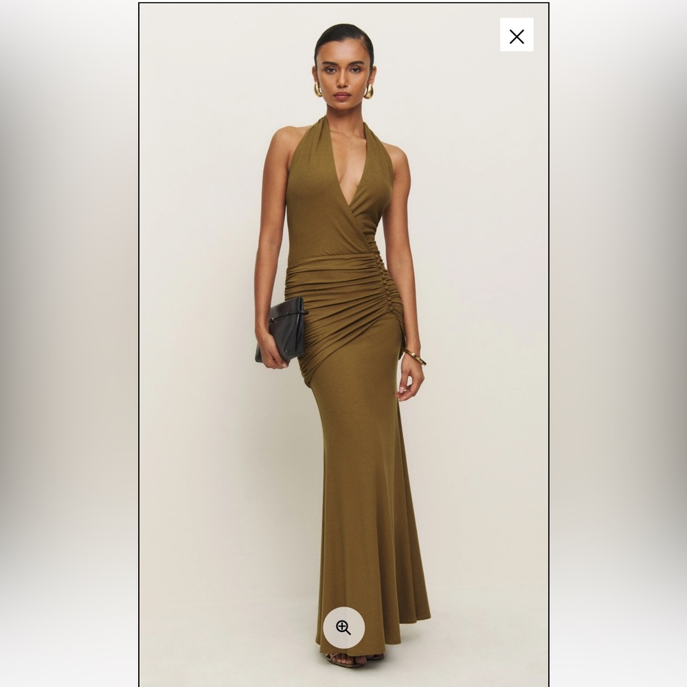 Reformation Arden Dress in Bronze